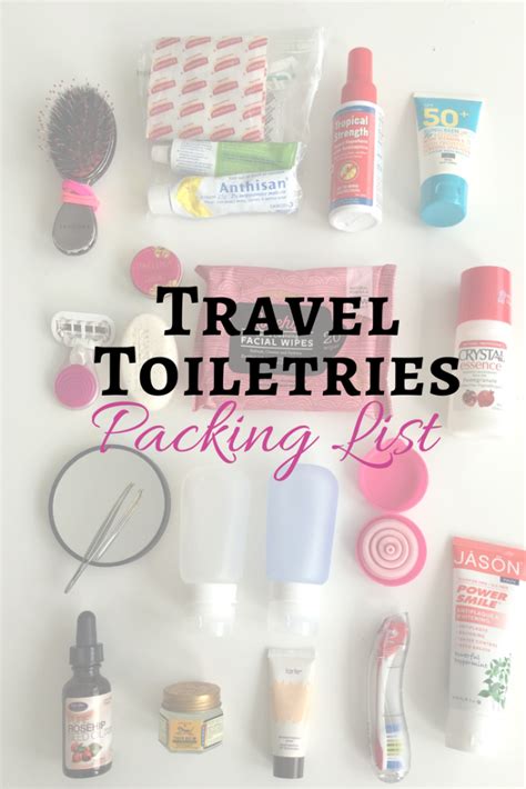 does walgreens have travel size toiletries|packing list for vacation toiletries.